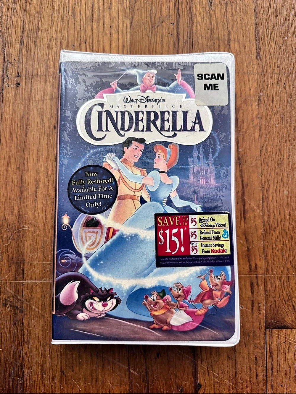 Disney Walt Disney Masterpiece Cinderella VHS Walt Masterpiece Collection VHS